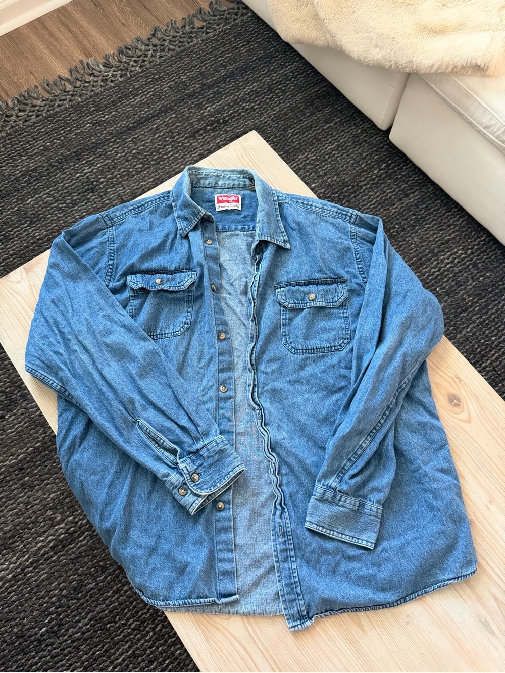 Wrangler Denim Button Down Shirt